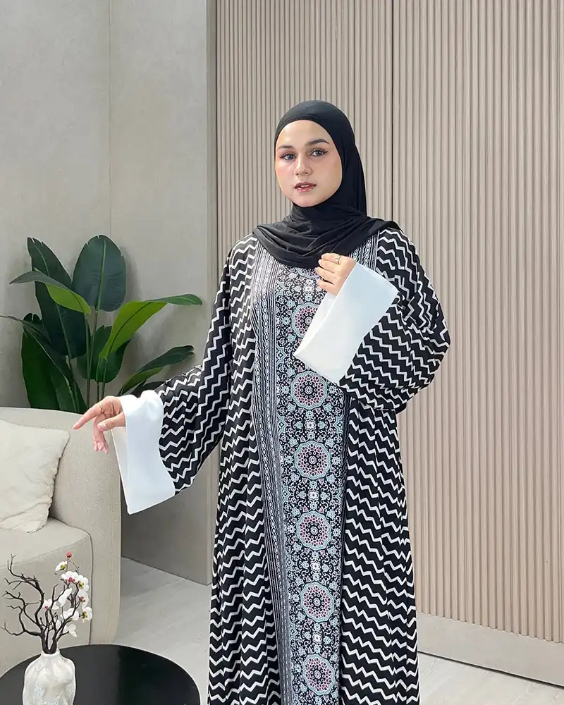 Printed Abaya Borka