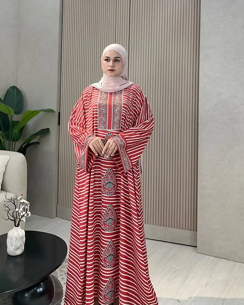 Printed Abaya Borka