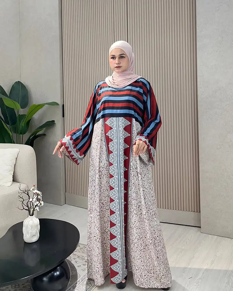 Printed Abaya Borka